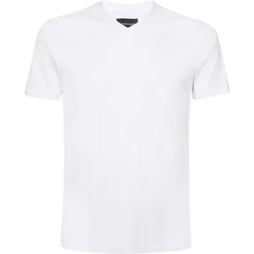 V-Ausschnitt T-Shirt , Herren, Größe: S - Emporio Armani - Modalova