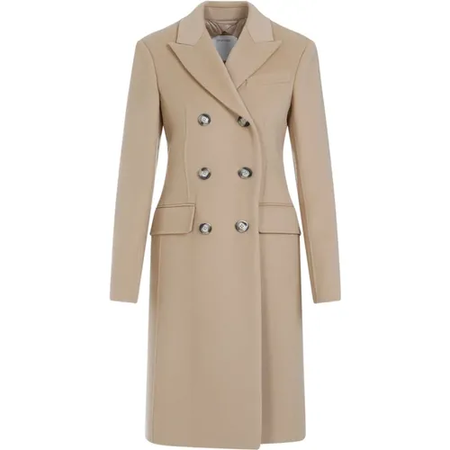 Wool Double-Breasted Coat , female, Sizes: XS, 3XS, 2XS - SPORTMAX - Modalova