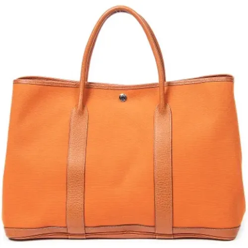 Pre-owned Canvas handbags , female, Sizes: ONE SIZE - Hermès Vintage - Modalova