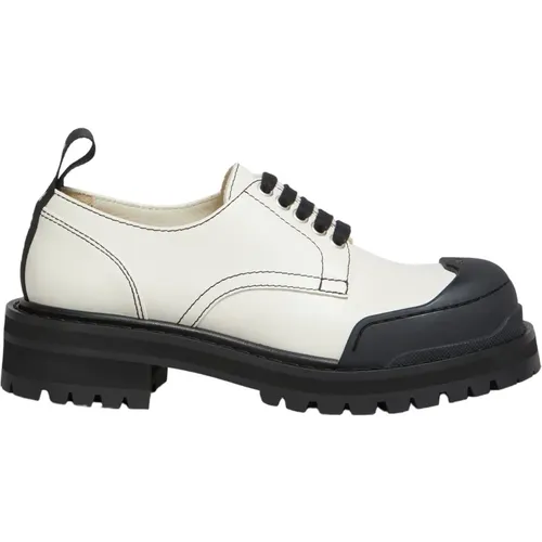 Leder dada armee derby schuh , Damen, Größe: 39 EU - Marni - Modalova