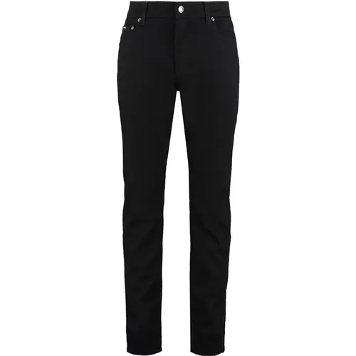 Slim Fit Jeans mit Metall-Details - Dolce & Gabbana - Modalova