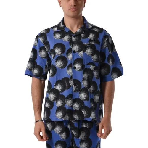 Cotton pattern shirt relaxed fit Portugal , male, Sizes: L, XL, S, M - Edwin - Modalova
