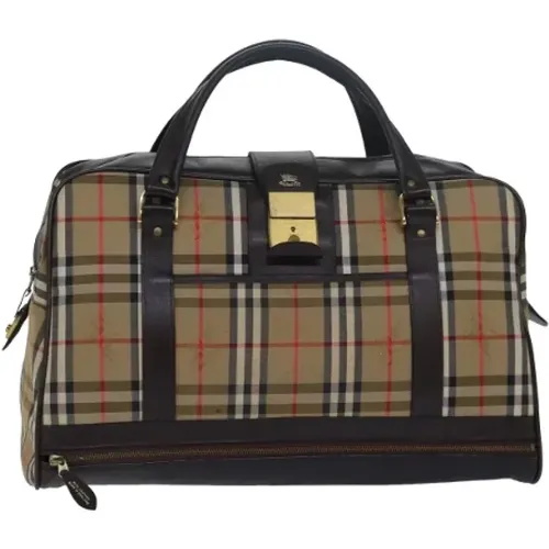 Pre-owned Canvas travel-bags , female, Sizes: ONE SIZE - Burberry Vintage - Modalova