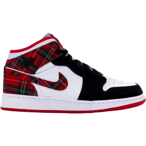 Limitierte Auflage Air Jordan 1 Mid Plaid , Herren, Größe: 37 1/2 EU - Nike - Modalova