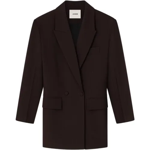 Nadelstreifen-Blazer mit Box-Schulter - Aeron - Modalova