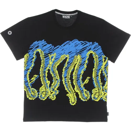 Black Logo Tee , male, Sizes: XL - Octopus - Modalova