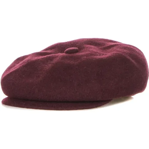 Wolle Spitfire Wein Flat Cap , Herren, Größe: S - Kangol - Modalova