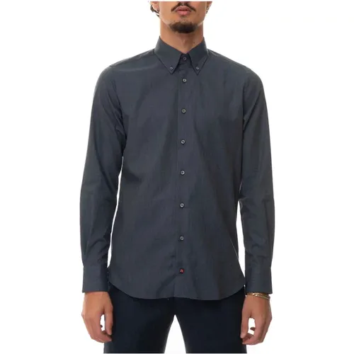 Flanell Button-Down Casual Hemd , Herren, Größe: M - Càrrel - Modalova