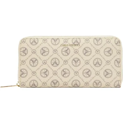 Coviello Logo Print Wallet , female, Sizes: ONE SIZE - carlo colucci - Modalova