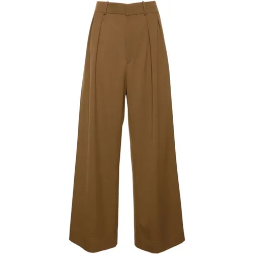 Low Rise Trouser , female, Sizes: XS - Wardrobe.nyc - Modalova