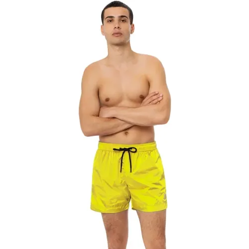 Kurze Badebekleidung mit elastischem Bund in lebendigen Farben , Herren, Größe: M - 4Giveness - Modalova