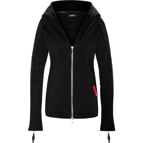 Adria Nero Reißverschluss Hoodie , Damen, Größe: XL - Borgo - Modalova