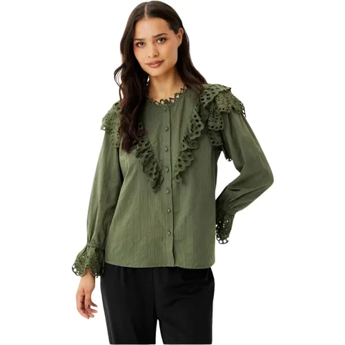 Lila Shirt 16398 Army Bluse - IN FRONT - Modalova