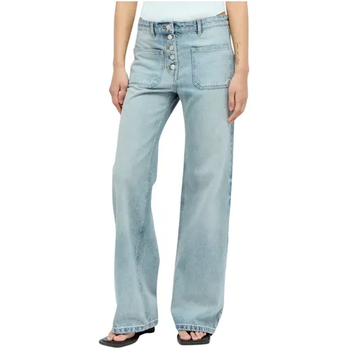 Denim Baggy Jeans , Damen, Größe: S - Courrèges - Modalova