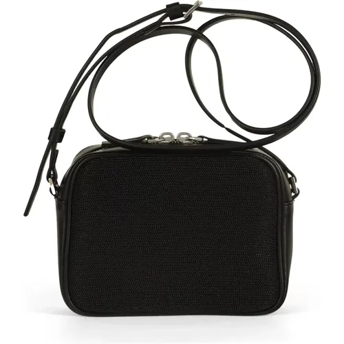 Leather Camera Bag , female, Sizes: ONE SIZE - Fabiana Filippi - Modalova