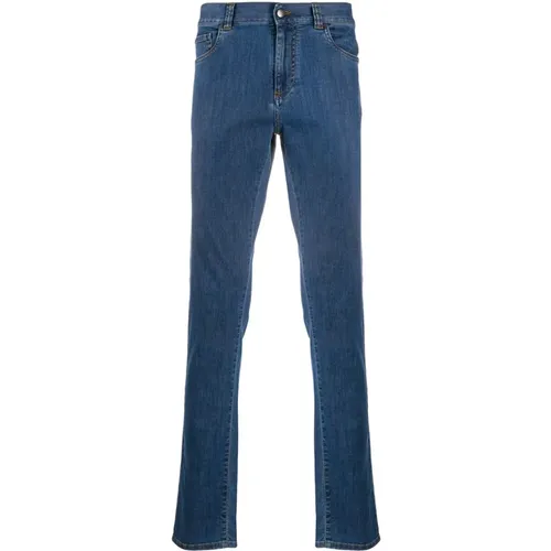 Cotton Jeans with Side and Back Pockets , male, Sizes: 2XL, L, XL - Canali - Modalova