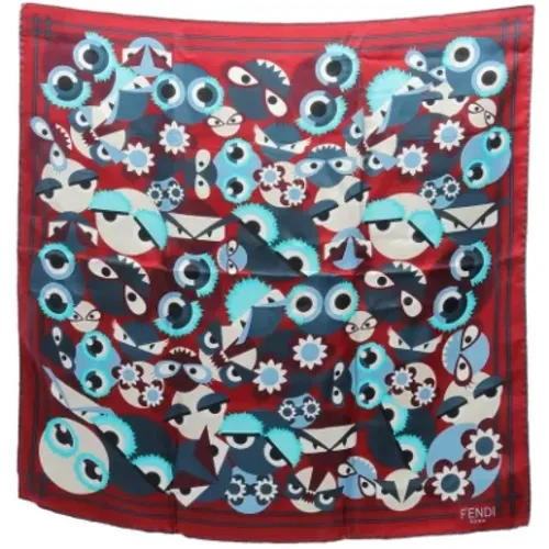 Pre-owned Silk scarves , female, Sizes: ONE SIZE - Fendi Vintage - Modalova