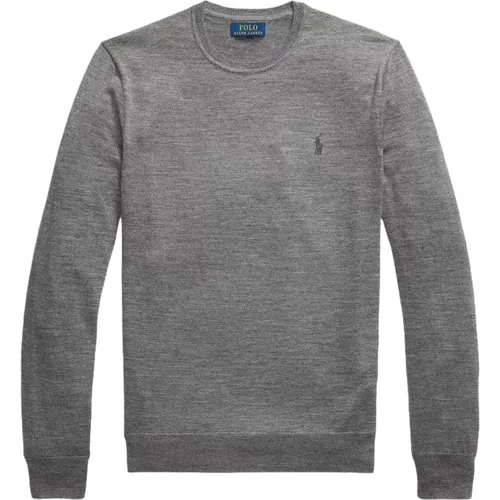 Grauer Pullover Girocollo Langarm - Ralph Lauren - Modalova