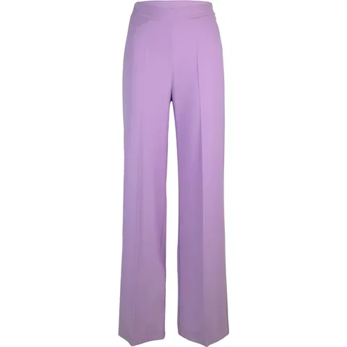 High Waist Lilac Trousers Straight Leg , female, Sizes: XS, M - PATRIZIA PEPE - Modalova