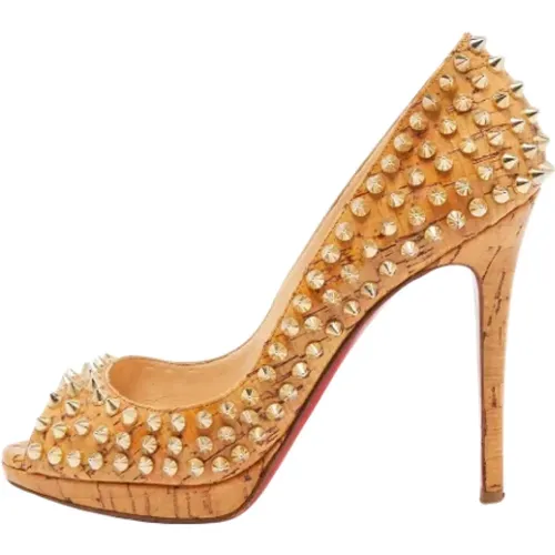 Elegant Fabric Heels , female, Sizes: 4 UK - Christian Louboutin Pre-owned - Modalova