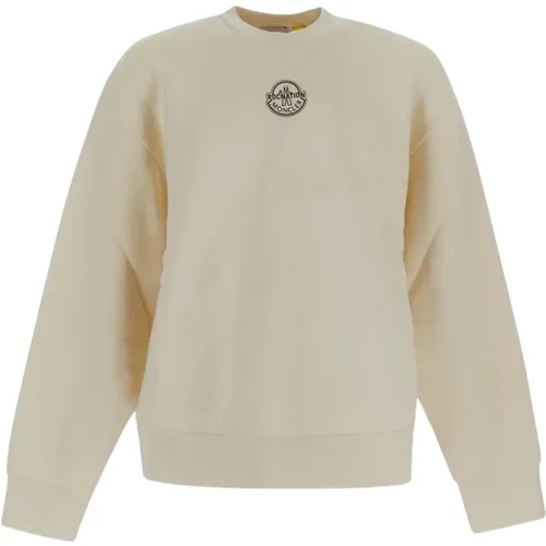 Roc Nation Logo Cotton Sweatshirt , male, Sizes: XL, M - Moncler - Modalova