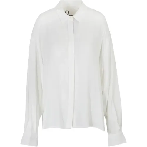 Classic Silk Shirt , female, Sizes: XS, S, M - 8pm - Modalova