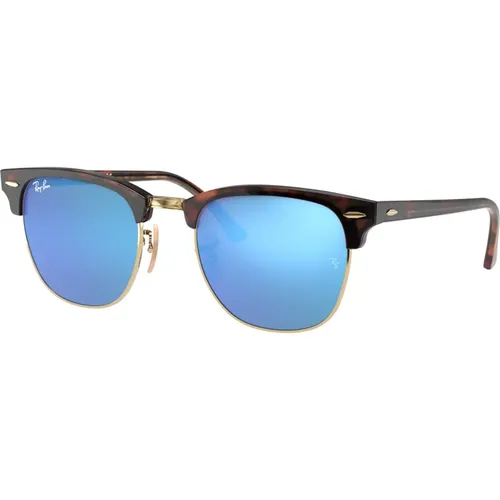 Clubmaster Sonnenbrille mit blauer Flash-Linse , unisex, Größe: 51 MM - Ray-Ban - Modalova