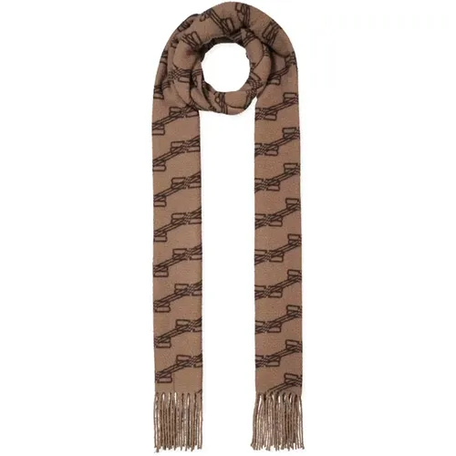 Monogram Logo Blanket Scarf /Brown , male, Sizes: ONE SIZE - Balenciaga - Modalova