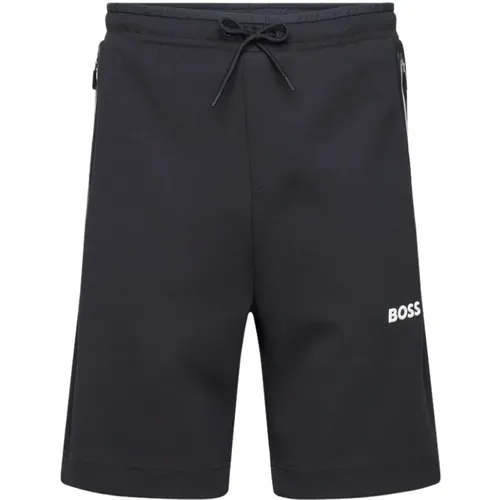 Mesh Panel Cotton Shorts , male, Sizes: 2XL, M, XL, XS, L - Hugo Boss - Modalova