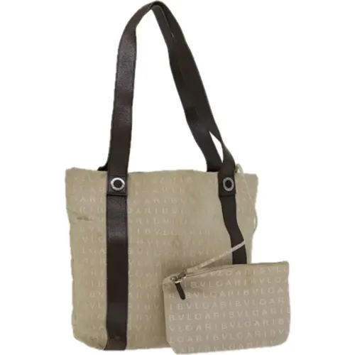 Pre-owned Canvas shoulder-bags , female, Sizes: ONE SIZE - Bvlgari Vintage - Modalova