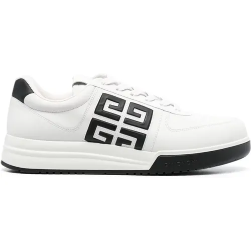 Contrasting-Logo Leather Sneakers , male, Sizes: 10 UK, 8 1/2 UK, 7 1/2 UK, 7 UK, 6 UK, 11 UK, 9 UK, 8 UK, 9 1/2 UK, 6 1/2 UK - Givenchy - Modalova