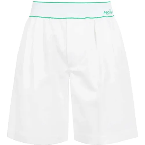 Cotton Logo Shorts , male, Sizes: S - Bottega Veneta - Modalova