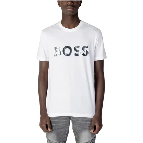 Mens Print T-shirt , male, Sizes: XL - Hugo Boss - Modalova
