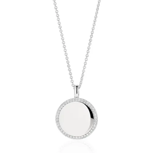Silberkette mit Weißen Zirkonias , Damen, Größe: M - Sif Jakobs Jewellery - Modalova