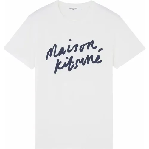 T-Shirts , Herren, Größe: L - Maison Kitsuné - Modalova