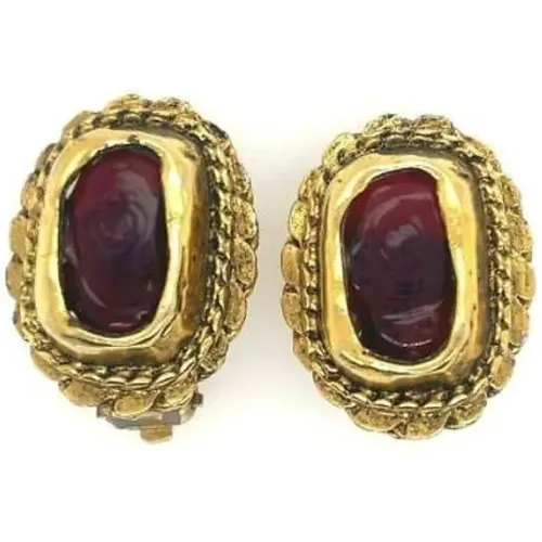 Pre-owned Fabric earrings , female, Sizes: ONE SIZE - Chanel Vintage - Modalova