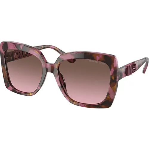 Stilvolle Carey Cordovan Sonnenbrille , Damen, Größe: 57 MM - Michael Kors - Modalova