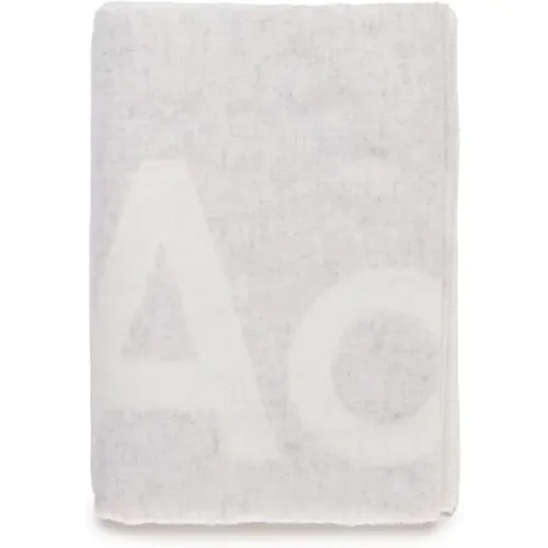 Grauer Schal mit Logo Acne Studios - Acne Studios - Modalova