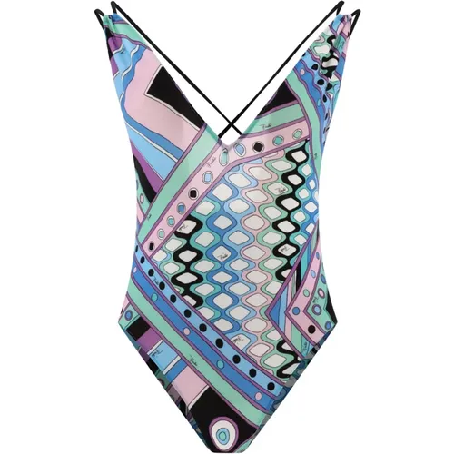 Vivara Print Swimsuit , female, Sizes: S, M - EMILIO PUCCI - Modalova