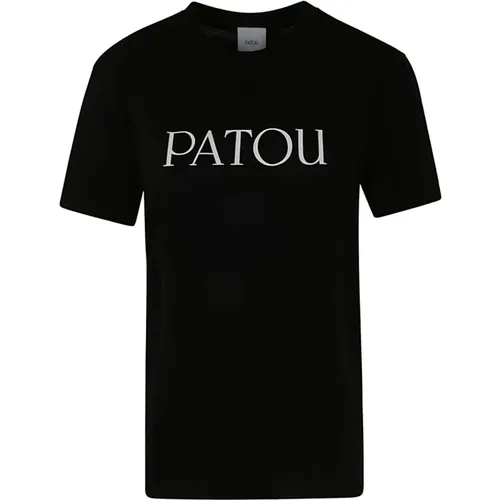 Schwarzes Essential T-Shirt , Damen, Größe: XL - Patou - Modalova