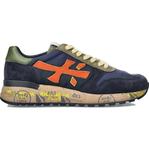 Mick Orange Logo Sneaker , male, Sizes: 10 UK - Premiata - Modalova