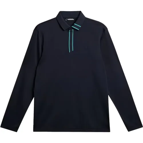 Glenmuir Viktor Long Sleeve Polo Navy , male, Sizes: XL, 2XL, L - J.LINDEBERG - Modalova