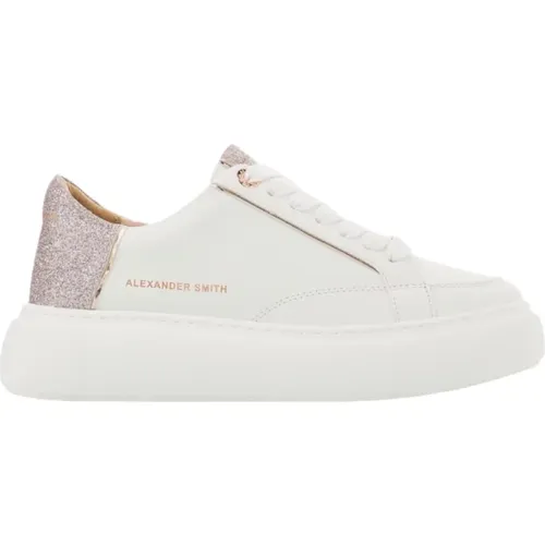 Eco-Friendly White Rose Sneakers , female, Sizes: 6 UK, 7 UK, 4 UK, 5 UK, 8 UK - Alexander Smith - Modalova
