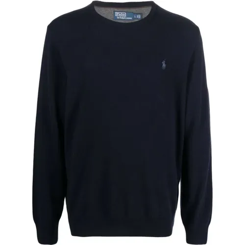 Hunter Navy Pullover Sweater , Herren, Größe: 2XL - Polo Ralph Lauren - Modalova