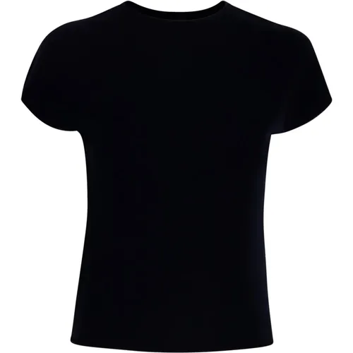 Schwarzes T-Shirt mit kurzen Ärmeln - Vince - Modalova