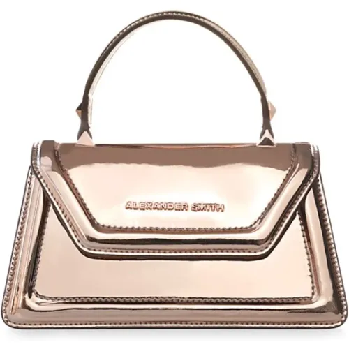Elizabeth Mini Copper Mirror Handbag , female, Sizes: ONE SIZE - Alexander Smith - Modalova