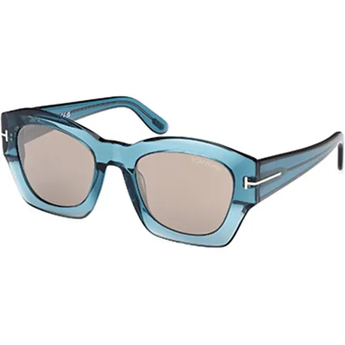 Blaue Gestell Brille , Damen, Größe: 52 MM - Tom Ford - Modalova