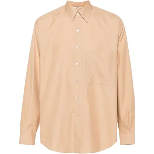 Cotton Shirt Classic Collar , male, Sizes: 2XL, XL, L - Auralee - Modalova