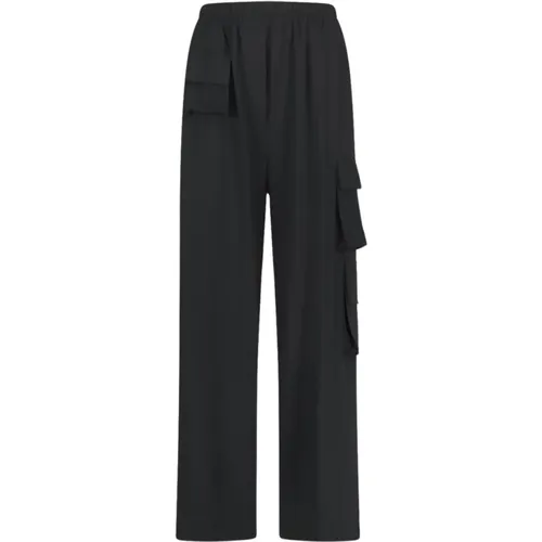 Cargo-Stil Weite Hose | Schwarz , Damen, Größe: XL - Jane Lushka - Modalova