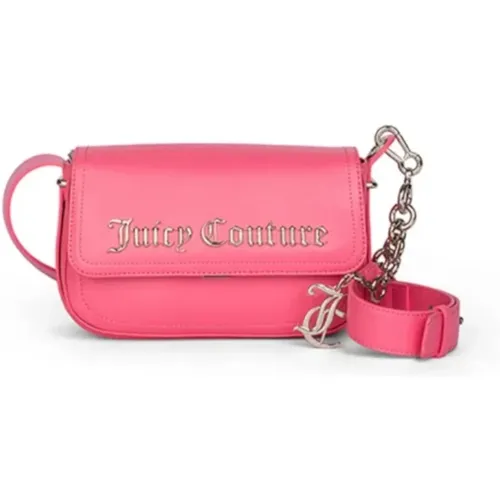 Rosa Schultertasche mit Frontlogo - Juicy Couture - Modalova